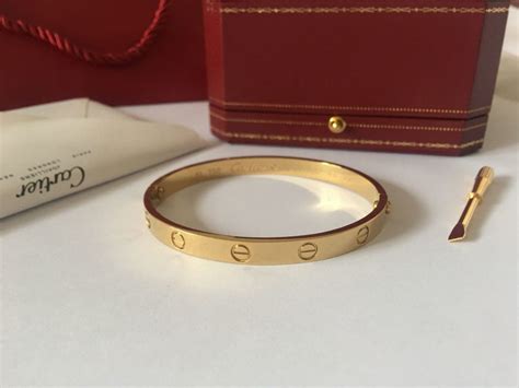 cartier love bracelet men's size.